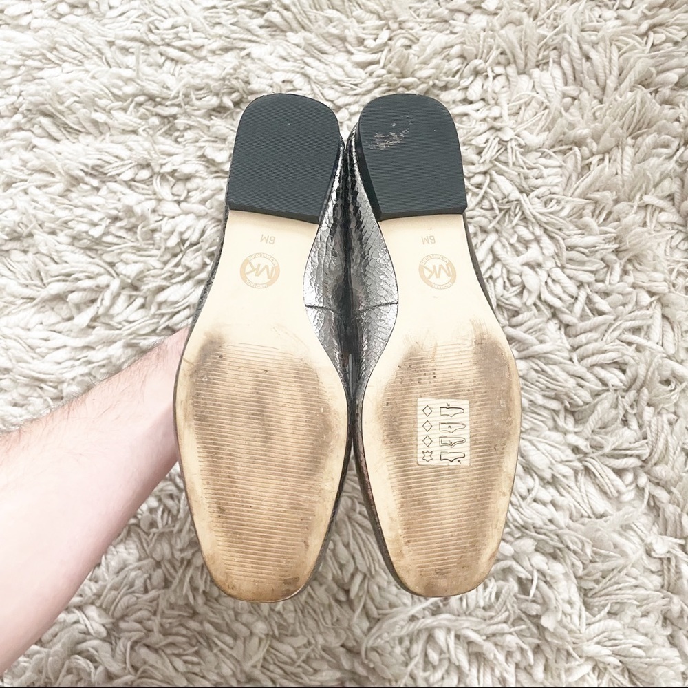 Michael Kors Emery Metallic Leather Loafers Women’s Size 6 - Picture 8 of 9